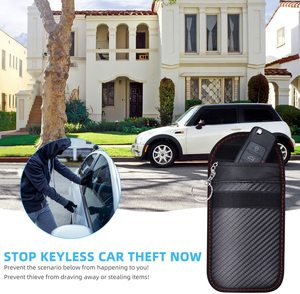 Tùy chỉnh chìa khóa xe Fob Bìa bảo vệ Faraday Pouch <span class=keywords><strong>RFID</strong></span> Túi khối tín hiệu - Product Image 6