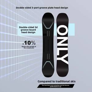 TERROR Small Blackboard <span class=keywords><strong>Snowboard</strong></span> Ensemble de <span class=keywords><strong>snowboard</strong></span> individuel élargi pour la neige sauvage et l'hiver, pour la carving bidirectionnelle et la glisse, modèle Hammerhead - Product Image 2