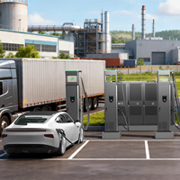 INJET Nuevo Sistema de Carga de CC de Alta Eficiencia Hanyuan SiC +1.9% de Eficiencia del Sistema en Relación con la Estación de Carga CCS2 Refrigerada por Líquido de la Industria