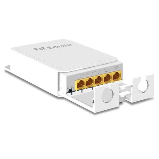 Outdoor Waterproof Active 10/100Mbps Port PoE Extender for IP Camera Reverse POE in Stock