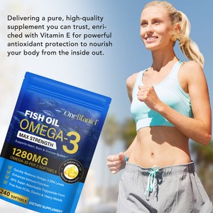 OneBotanical 240 Capsule di Olio di Pesce <span class=keywords><strong>Omega</strong></span> <span class=keywords><strong>3</strong></span> Gusto Limone con EPA DHA e <span class=keywords><strong>Omega</strong></span> <span class=keywords><strong>3</strong></span> per Uomini e Donne - Product Image 6
