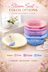 Siège de vapeur Yoni de qualité médicale, écologique et le plus vendu pour le traitement par vapeur aux toilettes, soins post-partum, plaies, hémorroïdes et soins périnéaux - Product Image 6