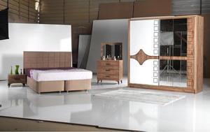 ชุดเฟอร์นิเจอร์ห้องนอนไม้จริง 5 ชิ้น ดีไซน์ทันสมัย สำหรับอพาร์ทเมนต์ - Product Image 6