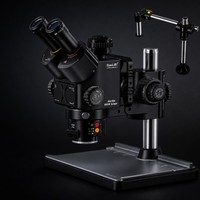 Microscope 6558 + Source de lumière de positionnement / Lampe UV d'extension / Module infrarouge 256 / Caméra industrielle Gorilla 4K / Objectif auxiliaire 0,7X
