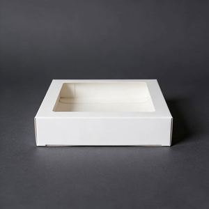 Caja de Cartón Blanca con Acabado UV Personalizada de Fábrica para Exhibición de Bufandas y Accesorios de Moda, Embalaje Brillante para Regalos - Product Image 2