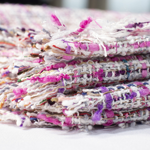 Bó Hoa Màu Hồng Chải Màu Xanh Dương Thiết Kế Phổ Biến Cho Nam Vải Tuýt Màu Tím Poly Tartan Bên Sân - Product Image 2