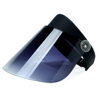 Haute qualité 2025 grand bord visage couvrant hommes femmes fête Festival mode coloré Pvc Transparent Uv protéger pare-soleil casquettes