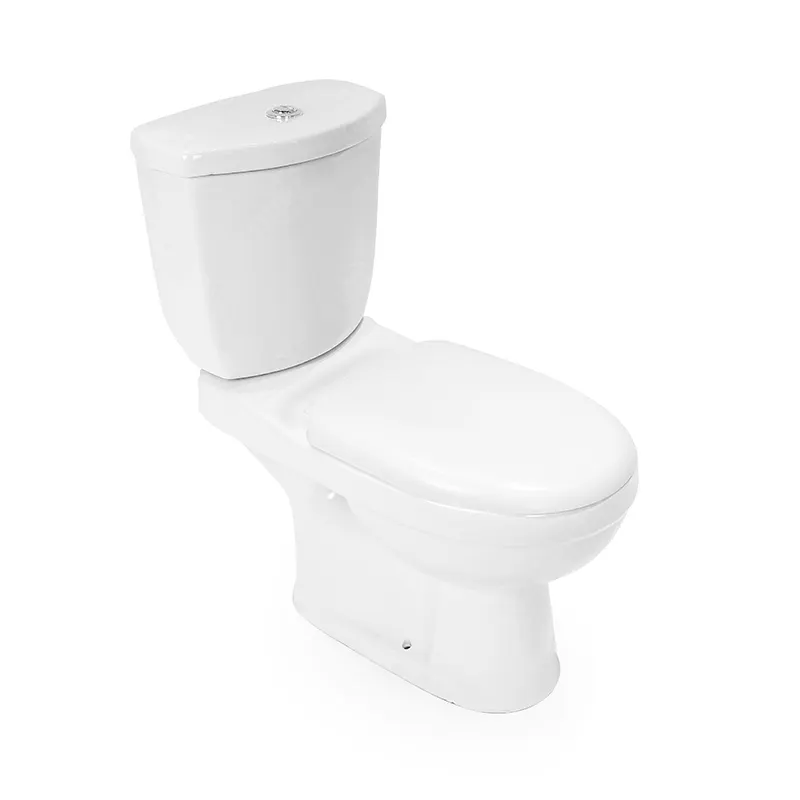 China modern high quality sanitary ware bathroom designs luxury upflush two piece bowl set wc piss commode p trap ceramic toilet