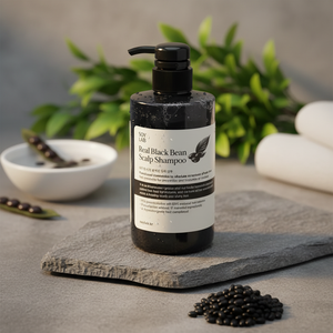 [SOY LAB] Shampoo nourrissant et hydratant pour le cuir chevelu aux haricots noirs 500 ml pour cheveux bouclés, naturellement doux, antipelliculaire, contrôle du sébum - Product Image 3