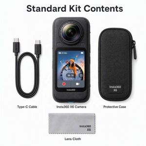 Insta360 X6 8K 120MP Videocamera Panoramica 360° Impermeabile fino a 30m, Kit per Creatori di Vlog Professionali - Product Image 4