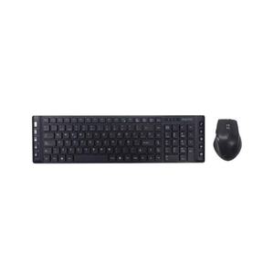 Clavier et souris sans fil - ensemble comprenant un clavier et une souris optique, connexion sans fil, design ergonomique et facile - Product Image 1