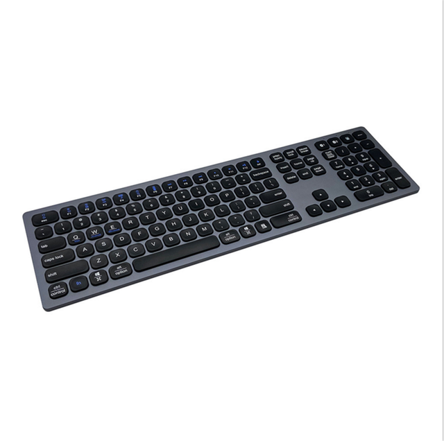 Best Selling New 110 Key USB Wireless ABS+Aluminium Alloy Full Size Portable Desktop Computer Keyboard 12 Months for Work