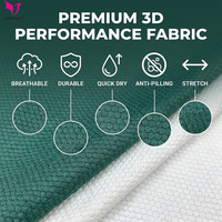 Tela Elástica Transpirable de Secado Rápido, 180 g/m², 96% Nailon, 4% Elastano, Tejido Jacquard de Panal, 165 cm de Ancho, para Golf, Polo, Trajes de Baño y Vestidos