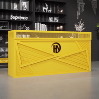 Table basse industrielle style loft en fer, meuble de rangement en métal type conteneur pour salon