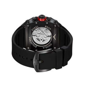 Relojes ONOLA 6826D de lujo, totalmente automáticos, mecánicos, resistentes al agua, con correa, para hombre, diseño único y moderno, con diamantes incrustados. - Product Image 3