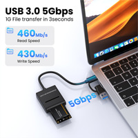 G-karv MSATA Tipe C Mini USB3.1 Hard Disk Eksternal 6Gbps Transmisi Kecepatan Tinggi Elektronik
