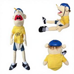 Marioneta de Mano de Peluche de Jeff - Juguete Interactivo de Niño Divertido y Travieso con Boca Ancha, Relleno de Algodón PP, 11-30CM de Altura - Product Image 1