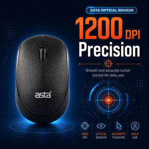 Ratón inalámbrico Bluetooth ASTA de 2,4 GHz, ergonómico, de plástico, con resolución de 800, 1200 y 1600 DPI y logotipo personal - Product Image 4