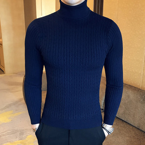 Vigour – <span class=keywords><strong>pull</strong></span> à <span class=keywords><strong>col</strong></span> roulé épais et chaud à manches longues pour <span class=keywords><strong>homme</strong></span>, couleur unie, nouveauté - Product Image 5