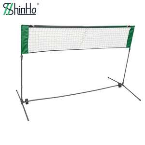 Ensemble de filet de <span class=keywords><strong>volley</strong></span>-ball d'extérieur Shinbo avec filet et <span class=keywords><strong>poteaux</strong></span> réglables et portables pour la cour, la plage, l'école, le club, les jeux - Product Image 5