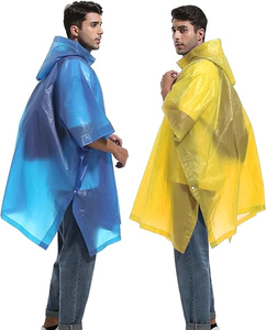 بيع بالجملة قابلة لإعادة الاستخدام الكبار إيفا/بيفا ماء المطر العباءات المطر الدعاوى مخصصة معطف واق من المطر - Product Image 3