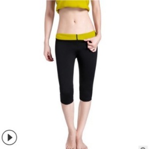 Pantalones Capri de yoga para mujer, pantalones deportivos negros de 7/8 de longitud para levantar y moldear los glúteos, para entrenamiento físico, primavera 2023 - Product Image 1