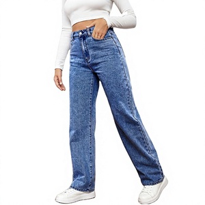 Jeans en denim pour femmes en gros – Coton/Spandex, coupe skinny évasée, délavé, respirant, écologique, couleur bonbon, décontracté, qualité supérieure - Product Image 1