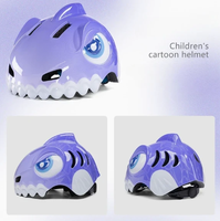 Casque pour enfants en forme de requin - Casque de sécurité monobloc pour vélo, skateboard et draisienne (vente en gros)