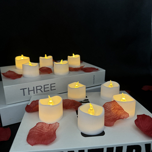 Bán buôn trang trí nội thất đám cưới và các bên Diwali Hàng Mã nến nhựa trắng LED Pin hoạt động nến - Product Image 4