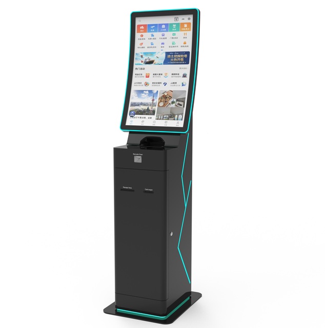 Card Issuance Kiosk Manufacturer SIM Card Dispensing Kiosk with Passport Scanner Card Dispensing Kiosk