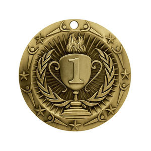 เหรียญบาสเก็ตบอลทำจากโลหะผสมสังกะสีไม่มีสีทองติดโลโก้ได้ตามต้องการ - Product Image 4