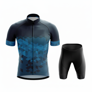 Uniforme de cyclisme en polyester 100%, uniforme de cyclisme personnalisé, maillot et short et bavoir les plus vendus - Product Image 1
