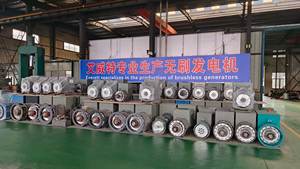 Generatore Brushless AC dinamo di marca <span class=keywords><strong>AWT</strong></span> 80KW 100kva con 10 anni di fabbricazione singola o 3 fase ATS opzione disponibile - Product Image 3