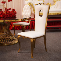 Chaise de Mariage Moderne en Acier Inoxydable de Haute Qualité pour Salons, Appartements, Hôtels, Tables de Salle à Manger, Mariages, Banquets, Restaurants, Intérieur