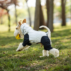 Manteau de pluie réfléchissant en polyester solide pour chien avec couvre-jambes, imperméable, réversible, vêtements d'hiver de luxe pour grands animaux de compagnie, pour Whippet - Product Image 3