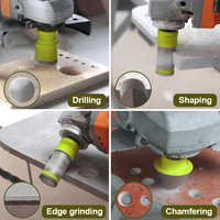 Kit de forets populaires - Forets à doigts 6/6/25/35/100mm/50mm + Foret chanfreiné 50mm, Convient pour les carreaux de céramique, le granit