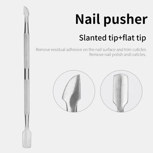 100/180 limes à ongles en acier inoxydable pince à cuticules poussoir ensemble éplucheur à cuticules outil pour ongles incarnés 7 pièces Kits de manucure pédicure - Product Image 5