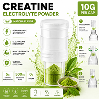 OLLI Bouteille de Créatine Électrolytique en Poudre Saveur Matcha 5G Créatine + 500MG Mélange d'Électrolytes Croissance Musculaire Récupération