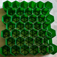 Grille de pavage en HDPE haute résistance pour gazon, surface alvéolée, pour allées d'accès incendie, cour résidentielle, renforcement de sol extérieur, garantie 5 ans