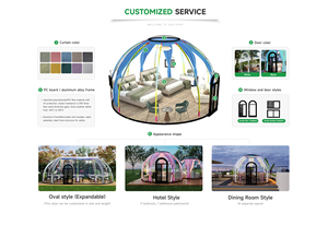Tamaño personalizado al aire libre <span class=keywords><strong>ver</strong></span> a través de Star House Clear Dome House PC Dome al aire libre Bubble House para fiesta - Product Image 3