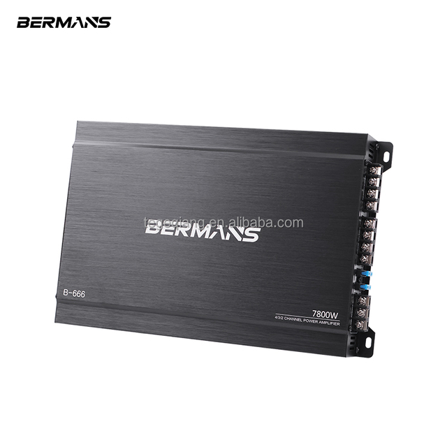 New 60Wx4 Class AB 4 Channel Car Amplifier 4 Ohm 12-24V High Sound Quality Crossovers Amp OEM ODM