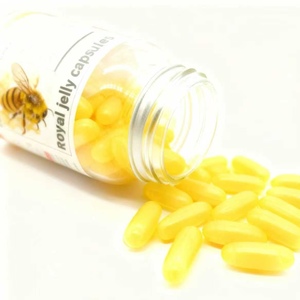 Gélules de <span class=keywords><strong>gelée</strong></span> <span class=keywords><strong>royale</strong></span> 1000 mg avec pollen d'abeille, <span class=keywords><strong>propolis</strong></span>, vitamine E, extrait de miel naturel, vente en gros, service OEM ODM, Chine - Product Image 1