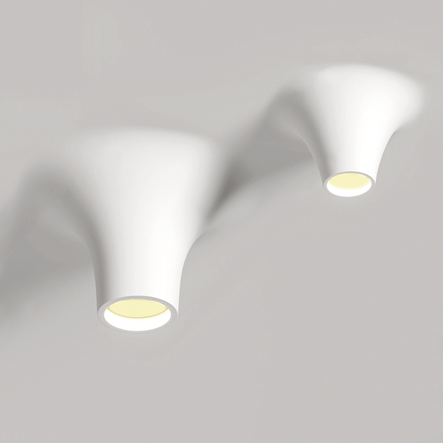 Water Drop Aluminum Plaster Embedded Bezel-less Intelligent Dimmable LED 12W Warm White Modern Ceiling Downlights Home Office