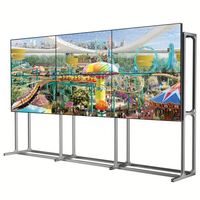 Özelleştirilmiş İç Mekan Dikişsiz 46/49/55 İnç IP65 LED Video Duvar Ekranı 1.8-3.5mm Serbest Birleştirilebilir 2x2 Alışveriş Merkezi Eğitim