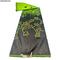 Tissu en dentelle jacquard brodé de fleurs africaines, tissu en dentelle organza jacquard nigérian pour robes de femmes