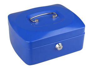 उच्च गुणवत्ता वाला सस्ता नकद नकदी सुरक्षित बॉक्स मनी ट्रे और सुरक्षित लॉक, पोर्टेबल सस्ती कीमत टिकाऊ इस्पात नकदी सुरक्षित - Product Image 2