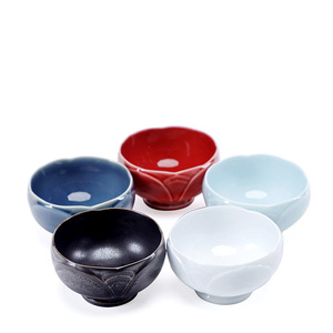 ชุดน้ำชาเซรามิกสไตล์จีนลายดอกบัว ถ้วยชาพอร์ซเลนทรงกลม ชุดน้ำชากังฟูสำหรับดื่มช่วงบ่าย ไม่มีฝาปิด ดีไซน์จีนแบบใหม่ - Product Image 5