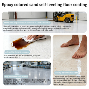 Revestimiento Epóxico <span class=keywords><strong>para</strong></span> Pisos con Efecto Mármol de Alto Brillo, Pintura Epóxica <span class=keywords><strong>para</strong></span> Interiores y Exteriores, Arena de Color, Pintura Autonivelante <span class=keywords><strong>para</strong></span> Pisos - Product Image 5