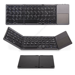 Teclado Inalámbrico Plegable al por Mayor, Mini Teclado Bluetooth Silencioso y Ergonómico con Panel Táctil para iOS, Android y - Product Image 1