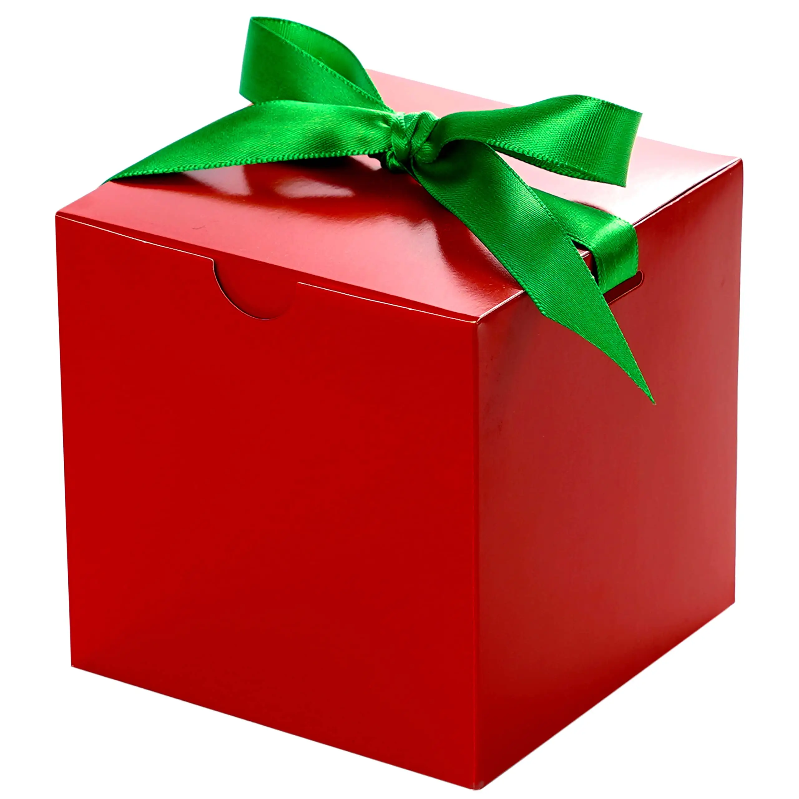 Caixas de presente vermelhas de natal, 50 peças, caixas para lembrancinhas, pequenas caixas de presente com tampas para enfeites de presente, velas, canecas